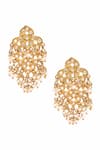 Buy_Anita Dongre_Gold Plated Zirconia Saumya Stone Embellished Earrings _at_Aza_Fashions