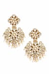 Buy_Anita Dongre_Gold Plated Crystal And Stone Embellished Earrings _at_Aza_Fashions