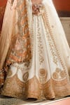 Buy_Masaba_Ivory Lehenga Heavy Raw Silk And Tissue Embroidered Nan Khati Bridal Set _Online_at_Aza_Fashions