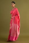 Buy_Neitri_Pink Silk Woven Resham Sakuru Saree _Online_at_Aza_Fashions