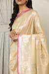 Shop_Neitri_Off White Silk Woven Zari Sanchi Saree _at_Aza_Fashions