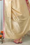 Neitri_Off White Silk Woven Zari Sanchi Saree _Online_at_Aza_Fashions