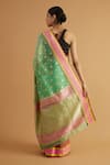 Shop_Neitri_Green Organza Woven Zari Somnath Saree _at_Aza_Fashions