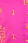 Buy_LIL DRAMA_Pink Mul Embroidery Marigold Janmashtami Kurta With Dhoti _Online_at_Aza_Fashions