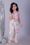 Buy_LIL DRAMA_Pink Polyester Embroidered Sequin Top And Pant Set _Online_at_Aza_Fashions