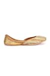 Buy_5Elements_Gold Bead Sunehri Gota Patti Embellished Juttis 