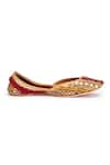 Shop_5Elements_Maroon Sequin Nityanta Ghungroo Embellished Juttis 