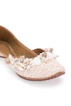 Shop_5Elements_Off White Sea Shell Sreeja Embellished Juttis _Online_at_Aza_Fashions