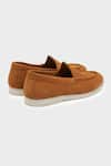 Nauvab_Brown Nagra Solid Floaters _Online_at_Aza_Fashions