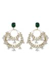 Buy_XAGO_Green Onyx Le Harmonia Pearl Chandbalis _Online_at_Aza_Fashions