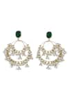 Shop_XAGO_Green Onyx Le Harmonia Pearl Chandbalis _Online_at_Aza_Fashions