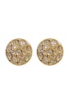 XAGO_White Kundan Le Ronit Bloom Studs _Online_at_Aza_Fashions