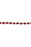 XAGO_Red Beads Le Damon Embellished Long Necklace _Online_at_Aza_Fashions