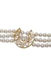 XAGO_White Pearls Le Eleonora Chand And Kundan Bracelet _Online_at_Aza_Fashions