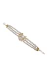 Buy_XAGO_White Pearls Le Eleonora Chand And Kundan Bracelet _Online_at_Aza_Fashions