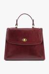 Tan & Loom_Maroon Plain Mini City Satchel Bag _at_Aza_Fashions