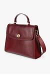 Shop_Tan & Loom_Maroon Plain City Satchel Bag _Online_at_Aza_Fashions