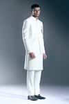 Buy_Rohit Bal_Ivory Embroidery Tiger Placed Sherwani _Online_at_Aza_Fashions