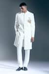 Buy_Rohit Bal_Ivory Embroidery Tiger Placed Sherwani 