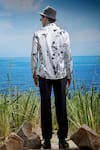 Shop_Asuka_White Habutai Silk Printed Abstract Eclipse Whisper Shirt _at_Aza_Fashions