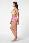 Shop_Ekastories_Multi Color Lycra Print Fern Bloom Sweetheart Neck Bikini Bustier With Bottom _Online_at_Aza_Fashions