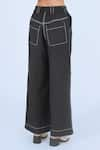 Shop_Leh Studios_Black 100% Cotton Plain Steppe Pant _Online_at_Aza_Fashions