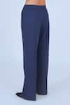 Shop_Leh Studios_Blue 100% Viscose Plain Suit Pant _Online_at_Aza_Fashions