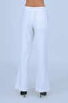 Buy_Leh Studios_White 100% Viscose Plain Suit Straight Pant 