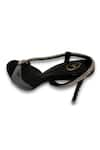 Buy_Sana K luxurious Footwear_Black Diamond Strap Embellished Heels _Online_at_Aza_Fashions