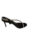 Buy_Sana K luxurious Footwear_Black Diamond Strap Embellished Heels 