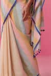 Buy_Dressfolk_Multi Color Pure Cotton Popsicle Paradise Saree With Unstitched Blouse Piece _Online_at_Aza_Fashions