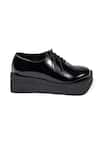 Jeetinder Sandhu_Black Leather Mismatched Shoes _Online_at_Aza_Fashions