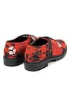 Jeetinder Sandhu_Red Tie-dye Print Shoes _Online_at_Aza_Fashions