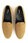 Buy_Jeetinder Sandhu_Yellow Jacquard Geometric Pattern Loafers _Online_at_Aza_Fashions