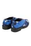 Jeetinder Sandhu_Blue Tie-dye Print Lace Tie-up Shoes _Online_at_Aza_Fashions