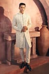 Buy_Alaya Advani_White Silk Embroidered Sequin Sherwani And Pant Set _Online