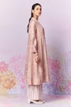 Buy_Moh India_Ivory Kurta Pure Chanderi Silk Printed Ditsy Mandarin Collar With Inner _Online_at_Aza_Fashions