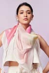 Shop_Moh India_Ivory Primrose Scarf _at_Aza_Fashions