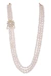 Shop_Riana Jewellery_White Bead Embellished Long Necklace _at_Aza_Fashions