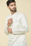 Arihant Rai Sinha_Cream Silk Embroidery Regal Floral Kurta With Dhoti Pant _at_Aza_Fashions