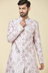 Shop_Arihant Rai Sinha_Pink Kurta Silk Embroidered Sequin Thread And Peshwari Pant Set _Online_at_Aza_Fashions