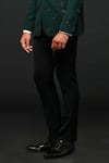 Buy_Sven suits_Green Stretch Polyester Blend Embroidery Rosette Tuxedo Pant Set _Online_at_Aza_Fashions