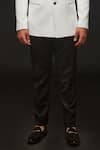 Buy_Sven suits_White Japanese Stretch Plain Jodhpuri With Trouser _Online_at_Aza_Fashions