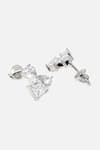 Buy_Dugran By Dugristyle_Silver Plated American Diamond Sikka Cluster Earrings _Online_at_Aza_Fashions