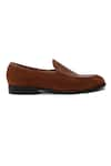 Buy_LOVEY_Brown Harley Croc Skin Textured Shoes _Online_at_Aza_Fashions