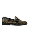 Buy_LOVEY_Gold Lucifer Croc Skin Design Shoes _Online_at_Aza_Fashions