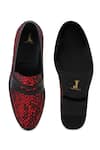 Buy_LOVEY_Red Lucifer Crocodile Skin Design Shoes 