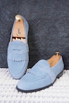 Buy_LOVEY_Blue Oliver Fringed Strap Shoes _at_Aza_Fashions