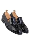 Shop_LOVEY_Black Harry Tassel Slip On Shoes _at_Aza_Fashions