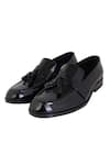 LOVEY_Black Harry Tassel Slip On Shoes _Online_at_Aza_Fashions